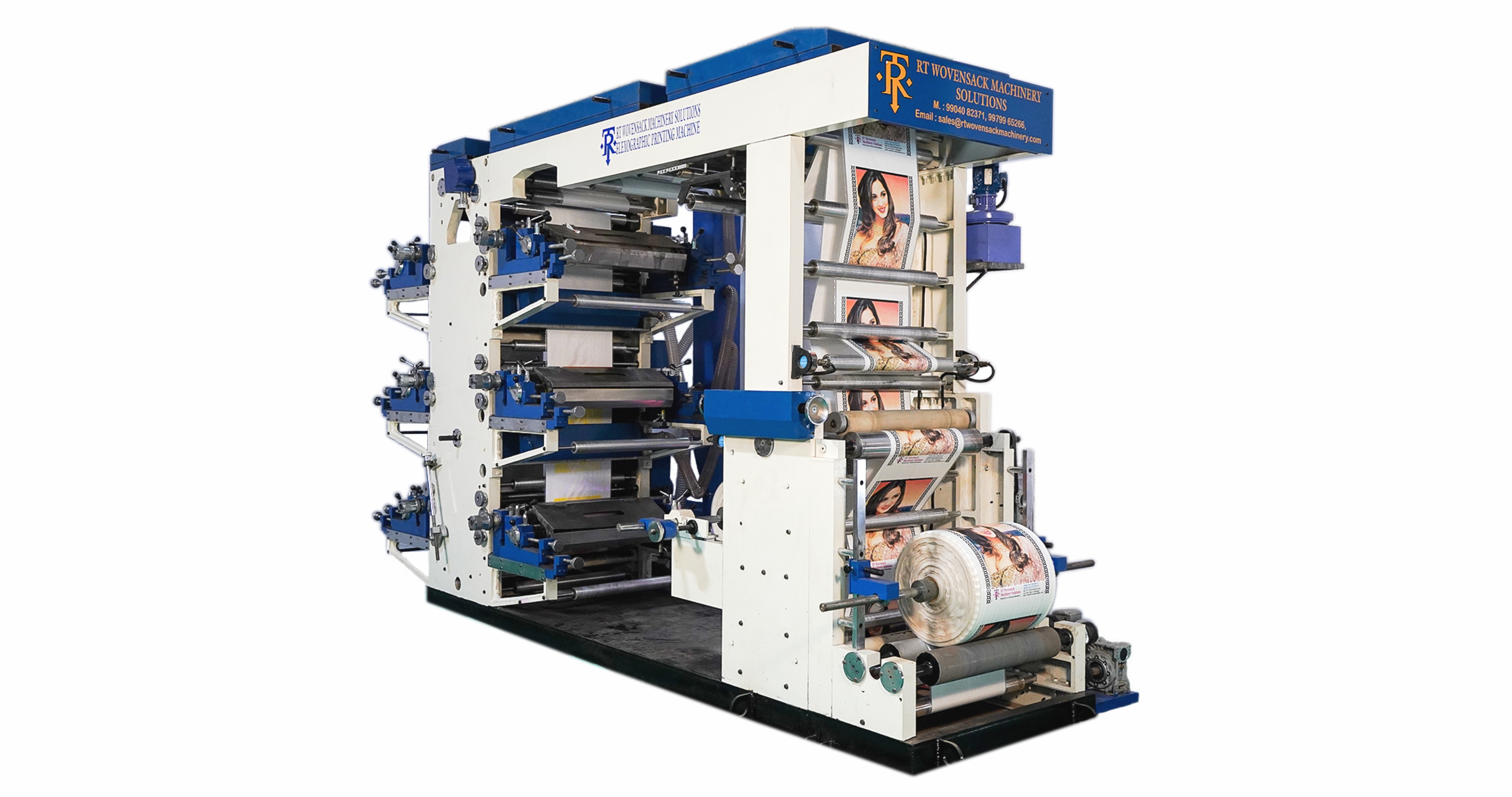 Roll to Roll Wovensack Flexo Graphic Printing Machine