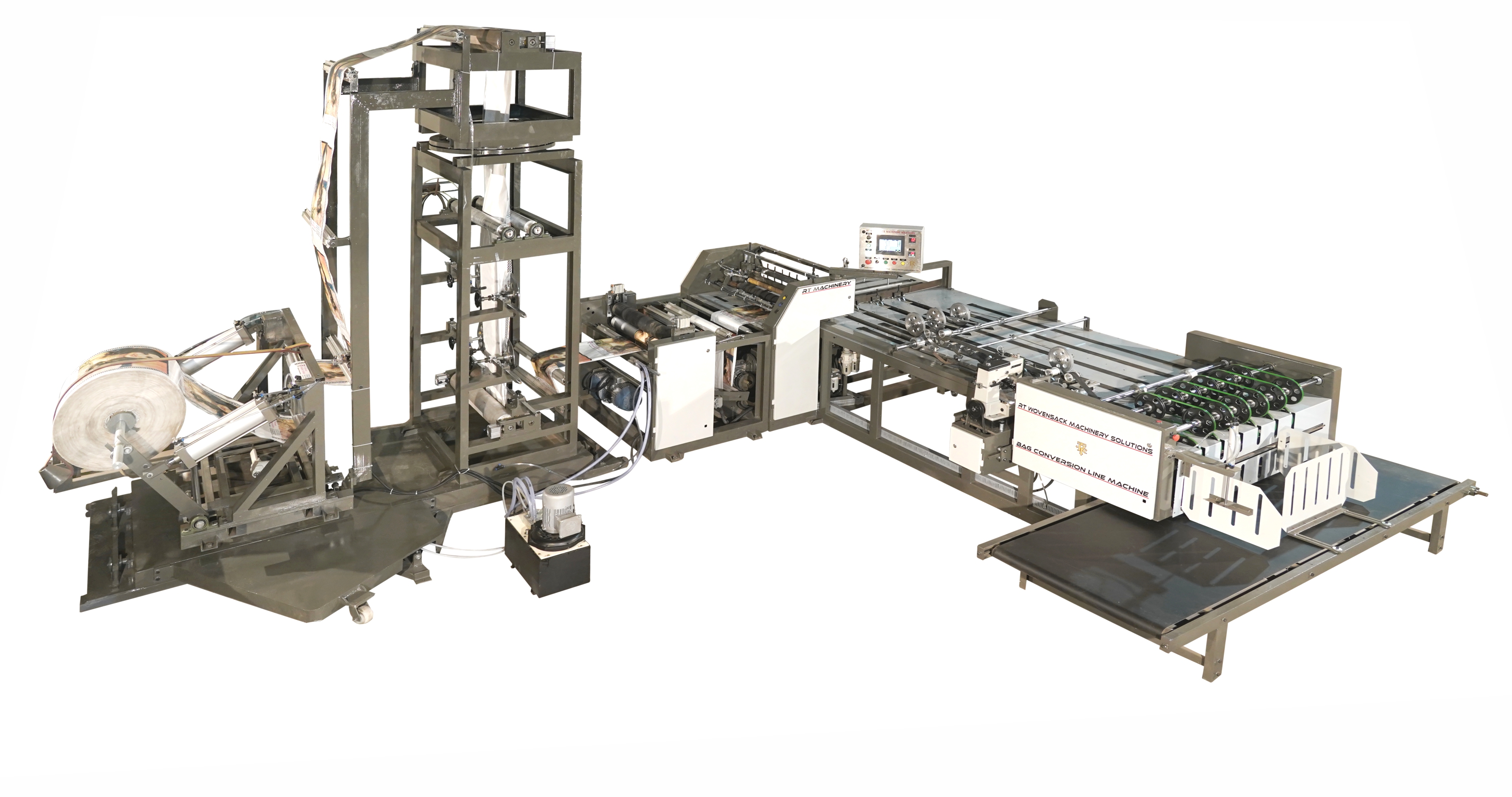 Wovensack Gusseting Cutting and Stitching Machine